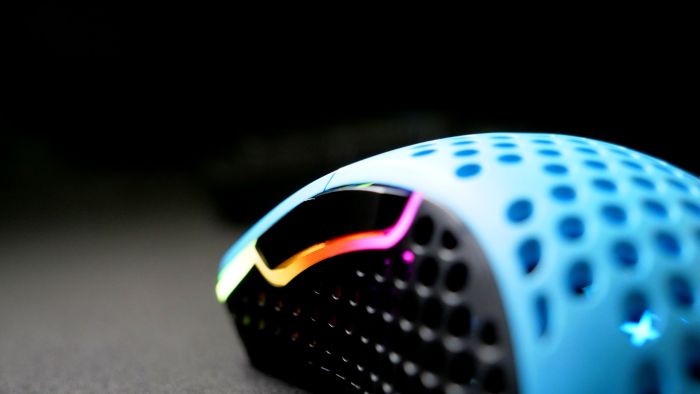 Mouse Xtrfy M4, USB-A, RGB, Miami Blue