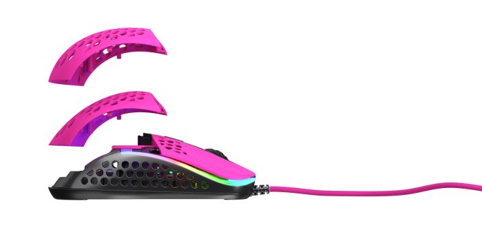 Mouse Xtrfy M42, USB-A, RGB, Рожевий