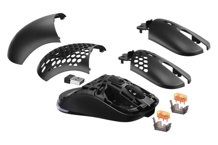 Мышь 2E GAMING HyperDrive Pro WL, RGB, USB-A/WL, чёрный