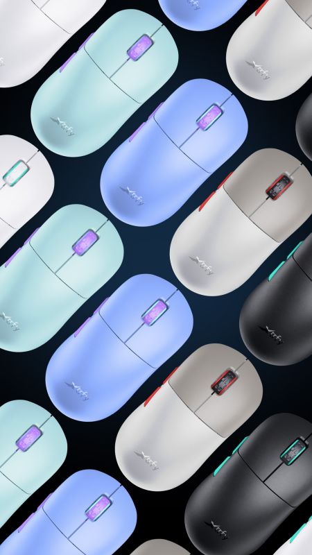 Mouse Xtrfy M8, WL/USB-A, RGB, Чорний