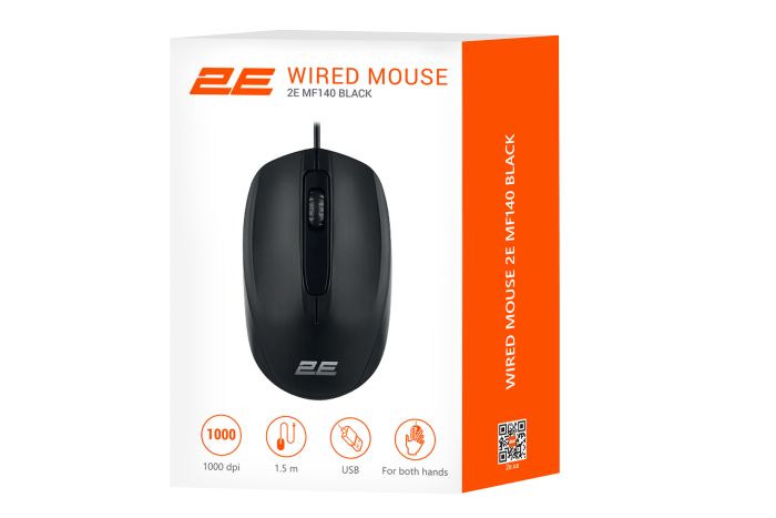 Миша 2E MF140, USB-A, чорний