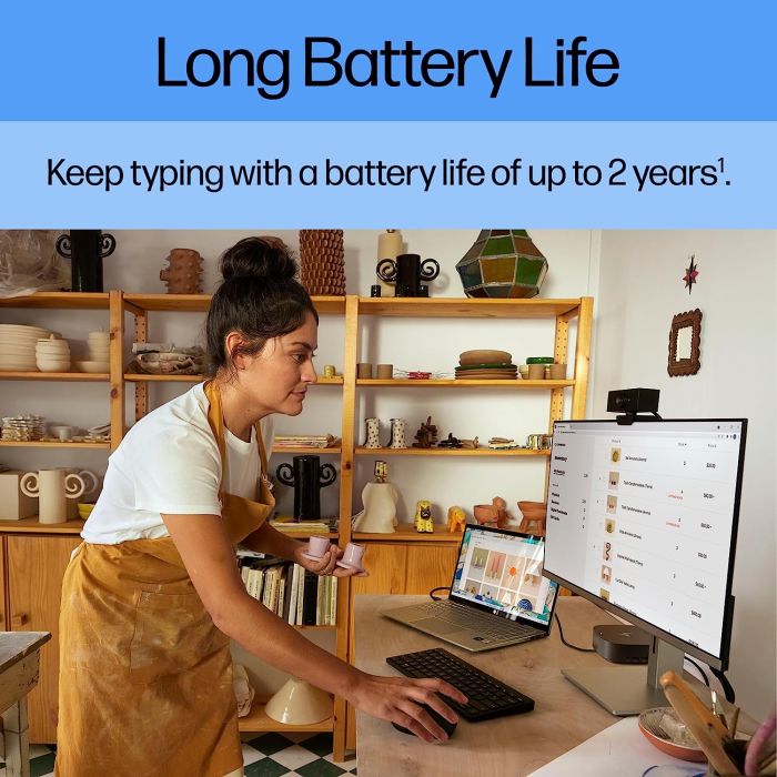 HP Keyboard membrane 350, Compact Multi-Device 78key, BT, EN/UK, black