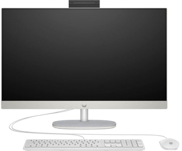 ПК Моноблок HP All-in-One 27" FHD IPS AG, AMD R7-7730U, 16GB, F512GB, UMA, WiFi, кл+м, DOS, белый