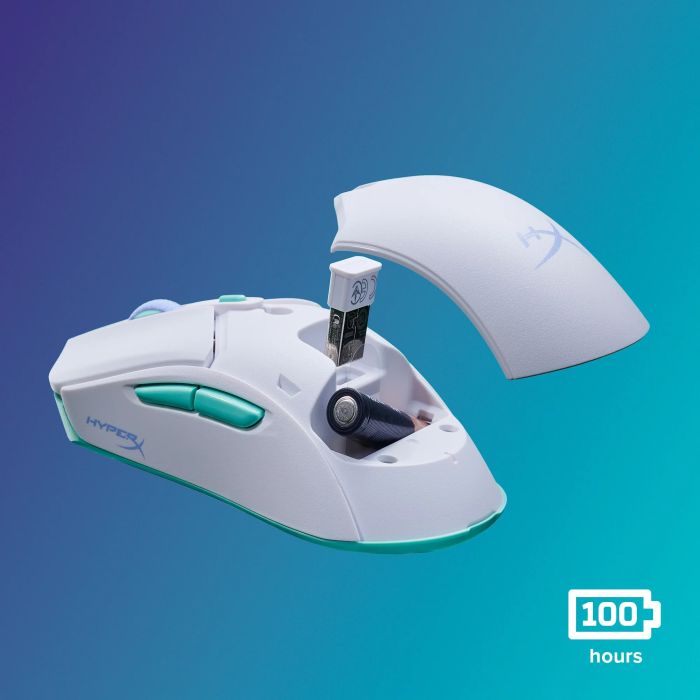 Миша HyperX Pulsefire Haste 2 Core, RGB, WL/BT, білий