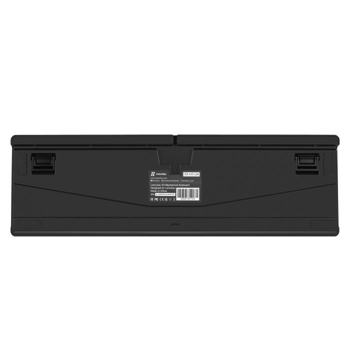 Mechanical keyboard Lemokey  X3 104Key, Keychron Brown, USB-A, QMK/VIA, Hot-Swap, EN/UKR, RGB, чорний