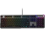 Клавіатура механічна MSI STRIKE 600 SILENT UA 104key, Kailh Midnight Pro Silent Tactile, USB-A, EN/UKR/RU, RGB, cрібний