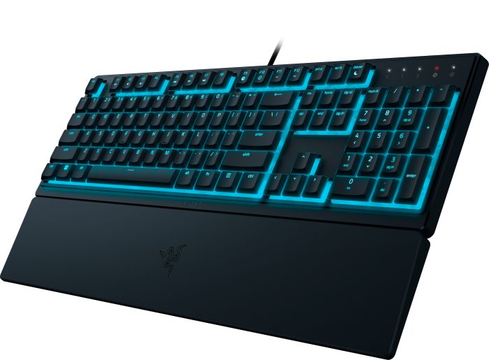 Клавіатура мембранна Razer Ornata V3 X 104key, USB-A, EN/UK, RGB, чорний