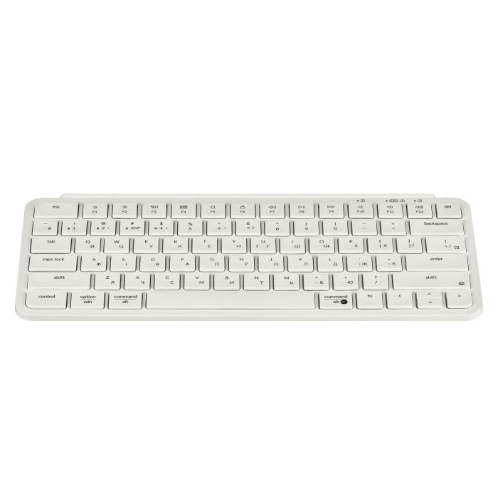 Клавіатура мембрана Keychron B1 Pro, USB/WL/BT, ivory white