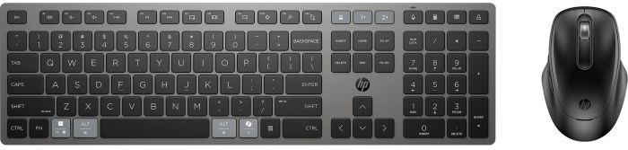 Комплект клавіатура та миша HP 720 Multi-Device Rechargeable, BT, EN/UK, чорний