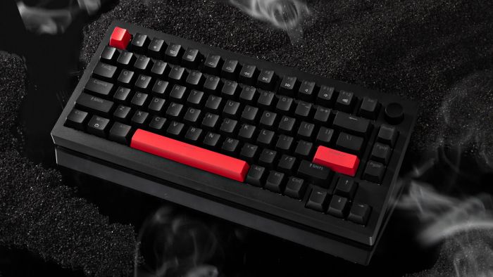 Клавіатура механічна Lemokey X4 84Key, Keychron Red, USB-A, QMK/VIA, Hot-Swap, EN/UKR, RGB, чорний