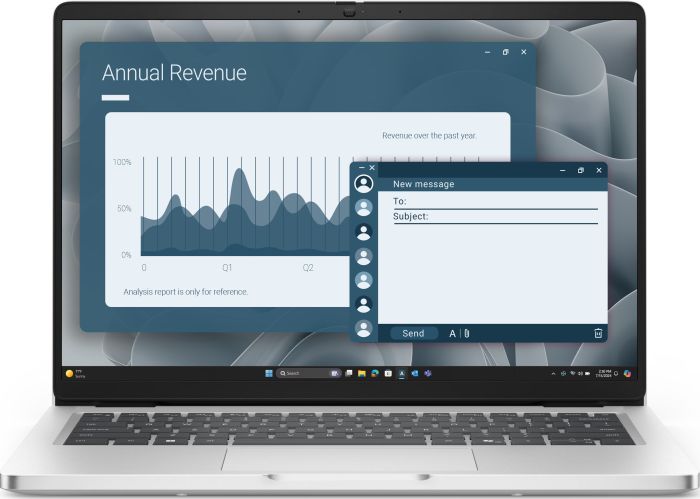 Ноутбук Dell Pro 14 14" FHD+ IPS AG, AMD AI 5 PRO 340, 16GB, F512GB, UMA, Win11P, серебристый