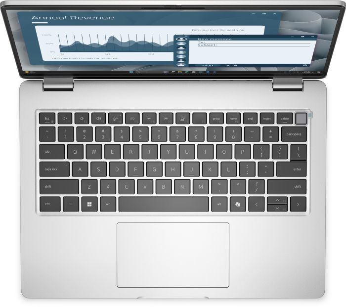 Ноутбук Dell Pro 14 14" FHD+ IPS AG, AMD AI 5 PRO 340, 16GB, F512GB, UMA, Win11P, серебристый