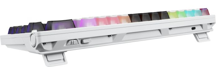 Клавіатура механічна ASUS ROG Azoth X 81key, NX Snow, USB-A/WL/BT, EN, RGB, білий