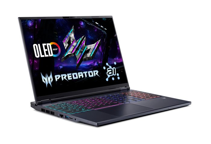 Ноутбук Acer Predator Helios Neo 16 PHN16-73 16" WQXGA IPS, Intel U9-275HX, 32GB, F1TB, NVD5060-8, Lin, чорний