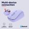 Mouse Trust Yvi+ Compact Multi-Device, WL/BT/USB-A, фіолетовий