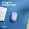 Mouse Trust Yvi+ Compact Multi-Device, WL/BT/USB-A, фіолетовий