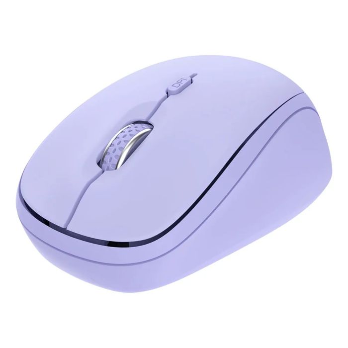 Mouse Trust Yvi+ Compact Multi-Device, WL/BT/USB-A, фіолетовий