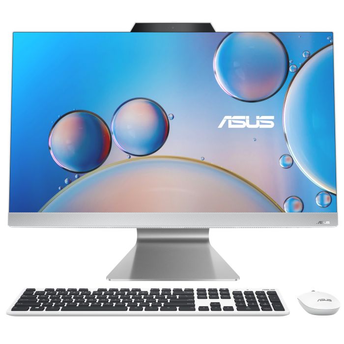 Комп'ютер персональний моноблок ASUS M3702WFAT-WPF0030 27" FHD AG Touch, AMD R5-7520U, 8GB, F1TB, UMA, WiFi, кл+м, NoOS, білий