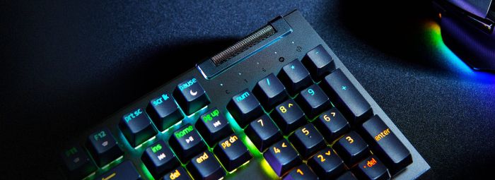 Razer Keyboard mechanical BlackWidow V4 X 110key, Green Switch, USB-A, EN/RU, RGB, black