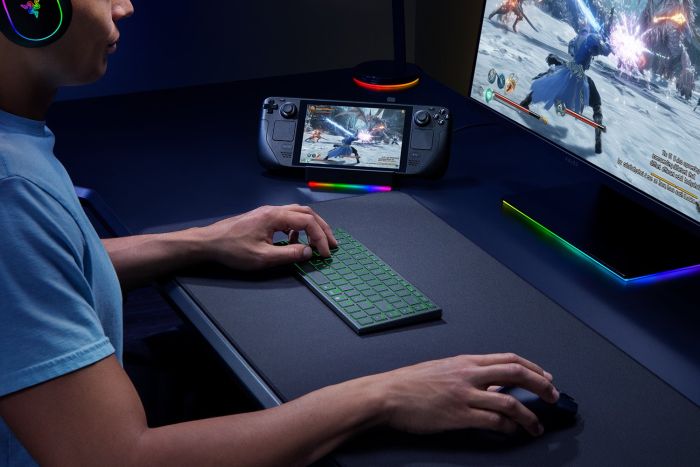 Клавіатура Razer Joro Ultra Low-Profile, 86key, BT, EN, RGB, чорний
