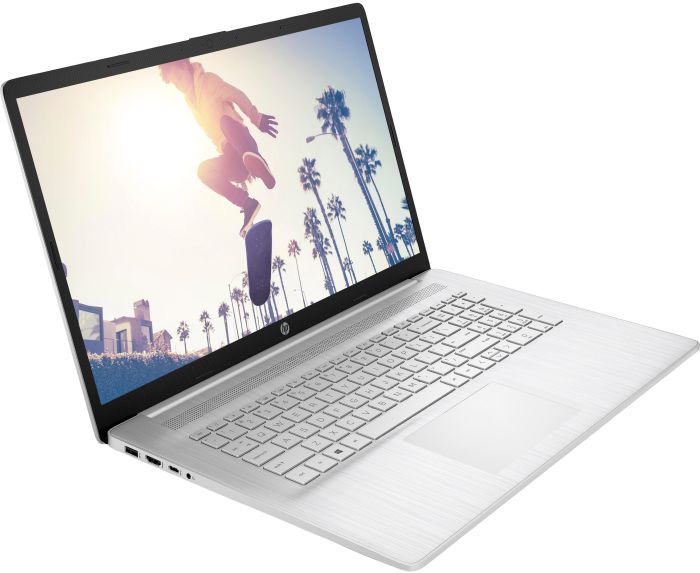 Ноутбук HP 17-cp2030ua 17.3" FHD IPS AG, AMD R3-7320U, 8GB, F512GB, UMA, DOS, сріблястий