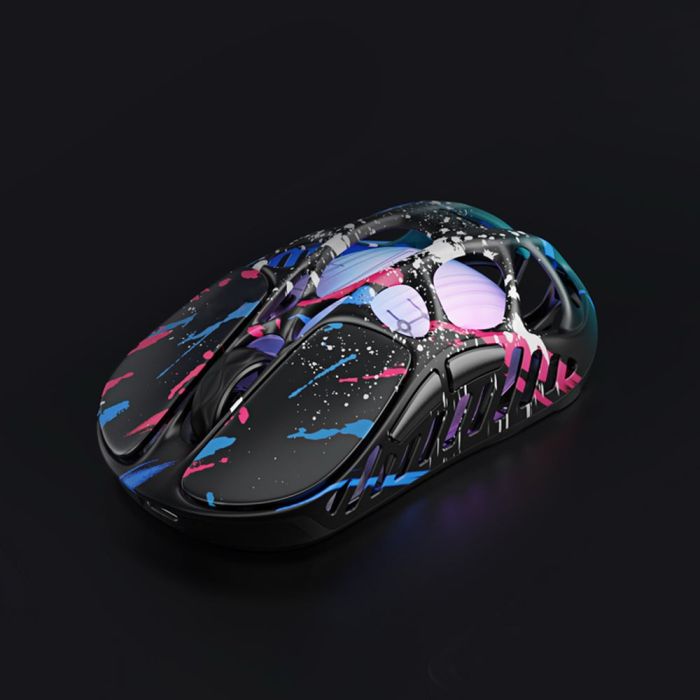 Миша GravaStar Mercury X Pro, 8K, BT/WL/USB-A, RGB, Neon Graffiti