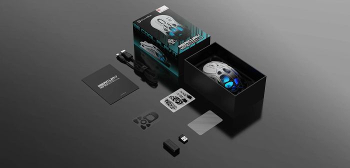 Миша GravaStar Mercury M1 Pro, magnesium alloy body, BT/WL/USB-A, RGB, Gradient Black