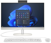 Комп'ютер персональний моноблок HP 240-G10 23.8" FHD IPS AG, Intel i5-1334U, 16GB, F512GB, UMA, WiFi, кл+м, 3р, DOS, білий