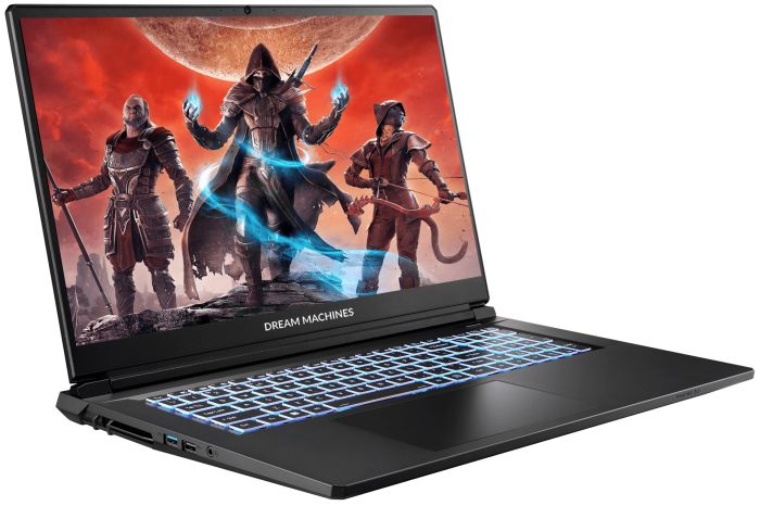 Ноутбук Dream Machines RT5060-17 17.3FHD IPS, AMD AI 7 350, 32GB, F2TB, NVD5060-8, DOS, черный