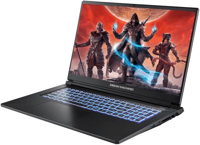 Ноутбук Dream Machines RT5060-17 17.3FHD IPS, AMD AI 7 350, 32GB, F2TB, NVD5060-8, DOS, черный