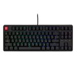 Клавіатура механічна Keychron C3 Pro V2 87Key, K pro Red, USB-A, QMK, Hot-swap, 8K, EN/UKR, RGB, чорний