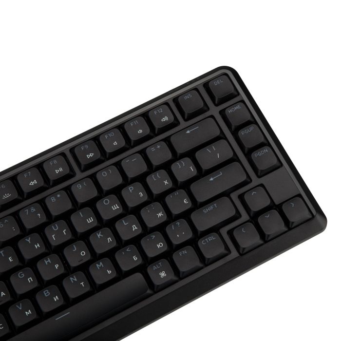 Клавіатура механічна Keychron J1 82Key, K pro Red, WL/BT/USB-A, QMK, Hot-swap, EN/UKR, RGB, чорний