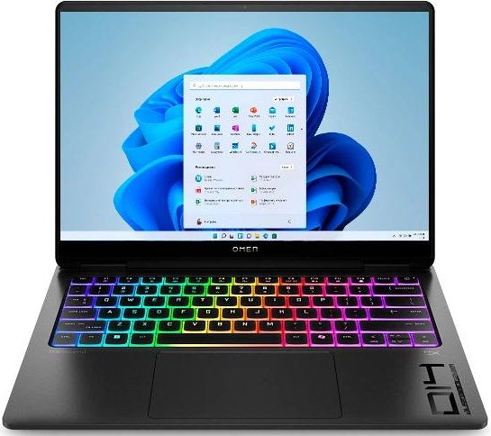 Ноутбук HP OMEN Transcend 14-fb1000ua 14" 3K OLED, Intel U9-285H, 64GB, F2TB, NVD5070-8, Win11, чорний