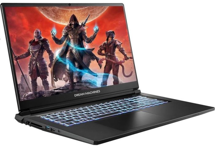 Ноутбук Dream Machines RT5060-17 17.3FHD IPS, AMD AI 7 350, 32GB, F1TB, NVD5060-8, DOS, черный