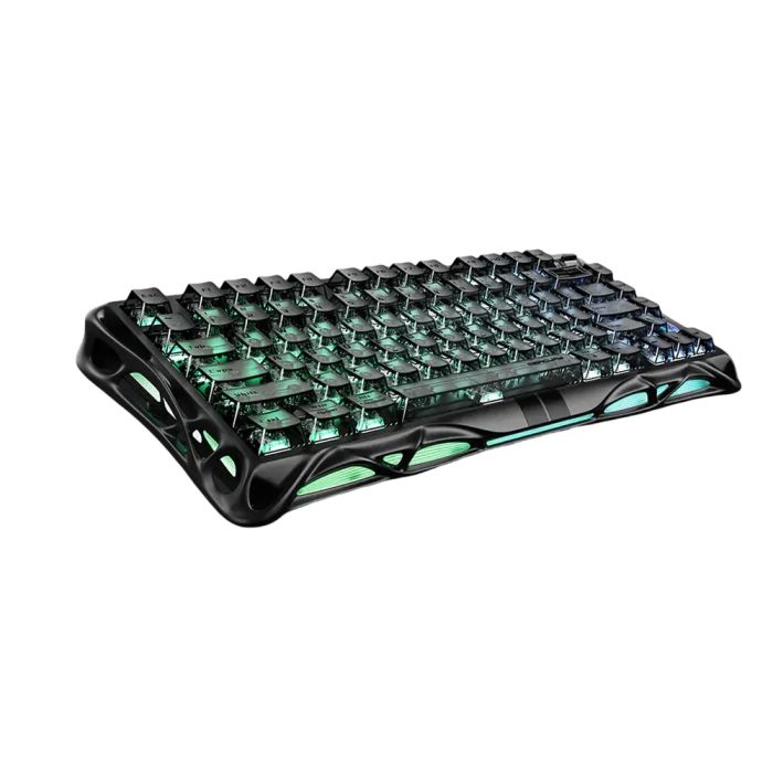 Клавіатура механічна GravaStar Mercury V75 80keys, Magnetic Jade Pro, 8K, USB-A, RGB, Stealth Black