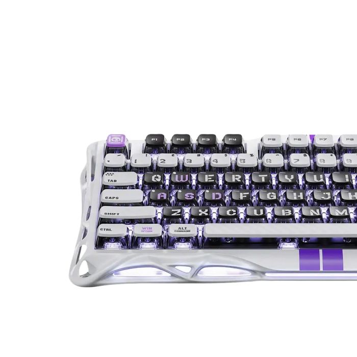 Клавіатура механічна GravaStar Mercury V75 80keys, Magnetic Jade Pro, 8K, USB-A, RGB, Mecha Gray