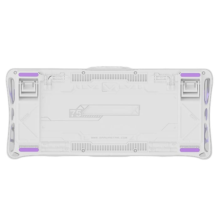 Клавіатура механічна GravaStar Mercury V75 80keys, Magnetic Jade Pro, 8K, USB-A, RGB, Mecha Gray