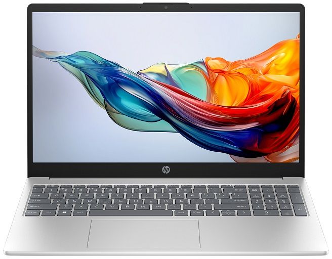 Ноутбук HP 15-fc0057ua 15.6" FHD IPS AG, AMD R5-7520U, 16GB, F1TB, UMA, DOS, сріблястий