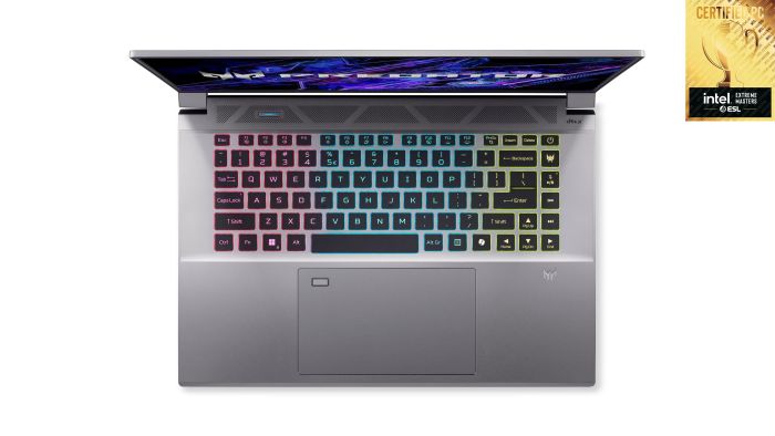 Ноутбук Acer Predator Triton Neo 16 PTN16-51 16" WQXGA, Intel U7-155H, 32GB, F1TB, NVD4060-8, Lin, сріблястий