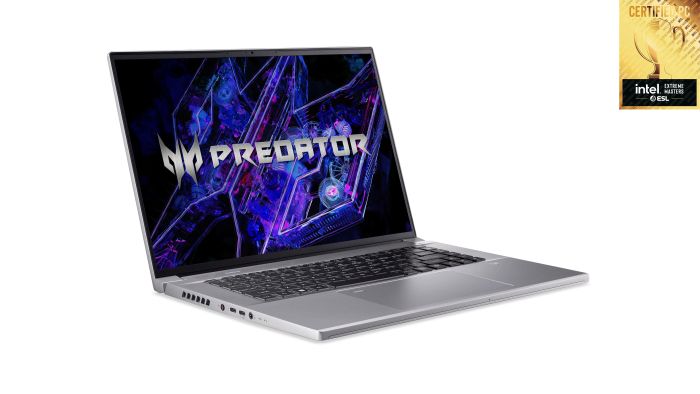Ноутбук Acer Predator Triton Neo 16 PTN16-51 16" WQXGA, Intel U9-185H, 32GB, F1TB, NVD4060-8, Lin, сріблястий