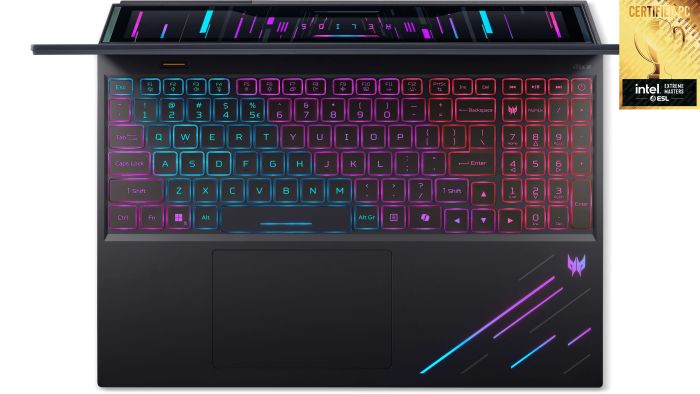 Ноутбук Acer Predator Helios 16 PH16-73 16" OLED, Intel U9-275HX, 64GB, F2TB, NVD5090-24, Win11P, черный