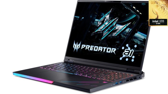 Ноутбук Acer Predator Helios 16 PH16-73 16" OLED, Intel U9-275HX, 64GB, F2TB, NVD5070Ti-12, Win11P, черный