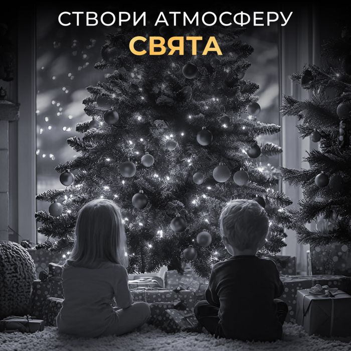 Гірлянда роса 10 метрів USB на 100 led світлодіодів крапля на зеленому дроті біла USB100L10MGW