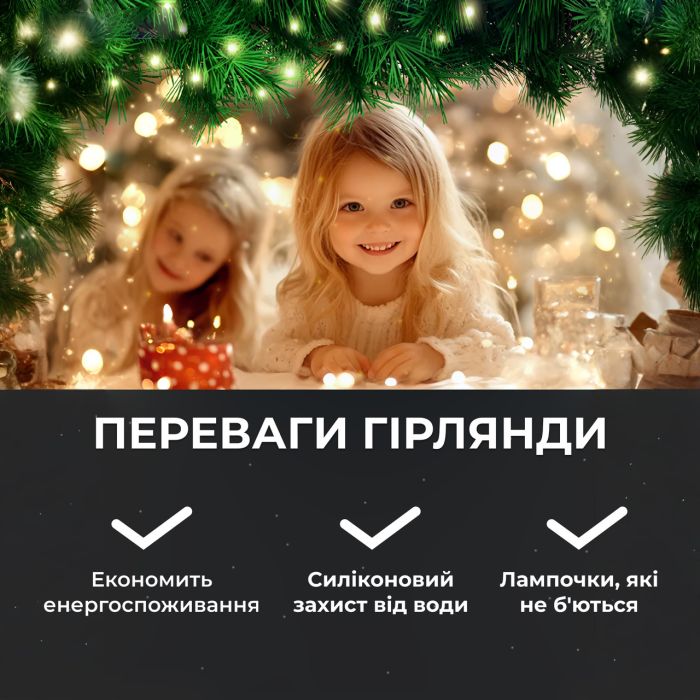 Гірлянда роса на пульті 200 метрів на 2000 led світлодіодів крапля на білому дроті біла 2000L200MWW