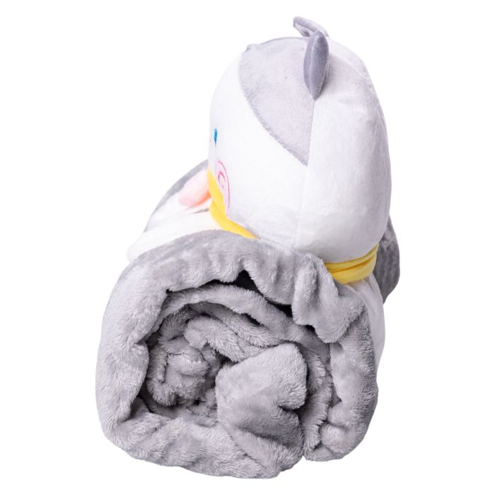 М'яка іграшка-плед Котик 120×160 (см) 2 в 1 Сірий Colorful Home 5616-68GP