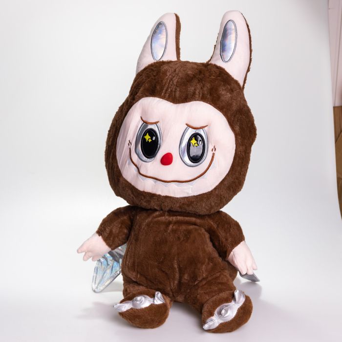 М'яка іграшка-плед, подушка 3 в 1 Labubu Brown Dragon плед в іграшці дитячий плед іграшка Лабубу Коричневий 520-29BR