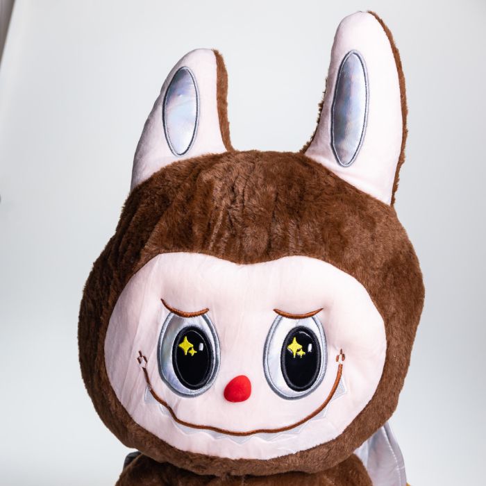 М'яка іграшка-плед, подушка 3 в 1 Labubu Brown Dragon плед в іграшці дитячий плед іграшка Лабубу Коричневий 520-29BR