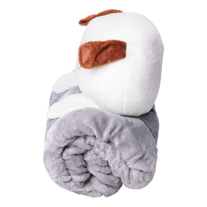 М'яка іграшка-плед Собачка 120×160 (см) 2 в 1 Сірий Colorful Home 5616-68G