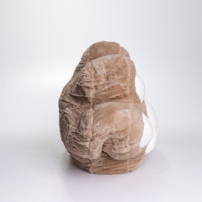 М'яка іграшка-подушка з пледом і муфтою Лапка 40×40×25 (см) іграшка плед 3 в 1 дитячий плюшевий плед Коричневий 520-18BR