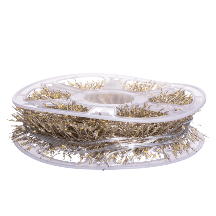 Новорічна гірлянда Хвойна лапа 100 м 3000 LED білий провід Мультиколір D3000L100MWML